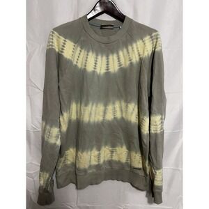 Scotch & Soda Tie Dye Sweatshirt Olive Green Crewneck Mens Large